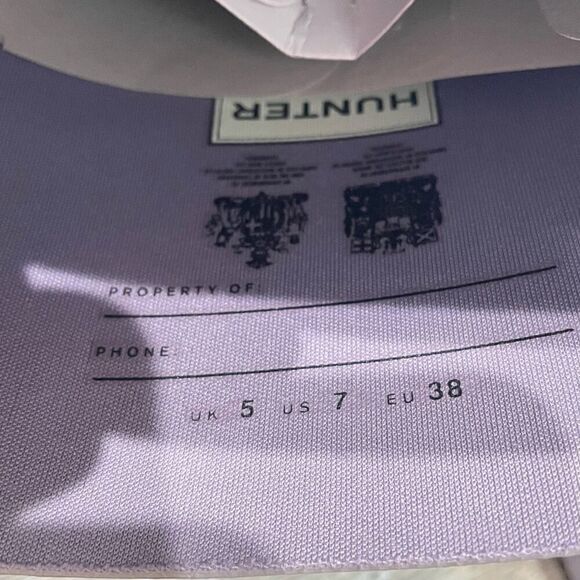 Hunter Original Tall Thunder Cloud Purple Women's Boots - Size: 7 - Picture 4 of 12